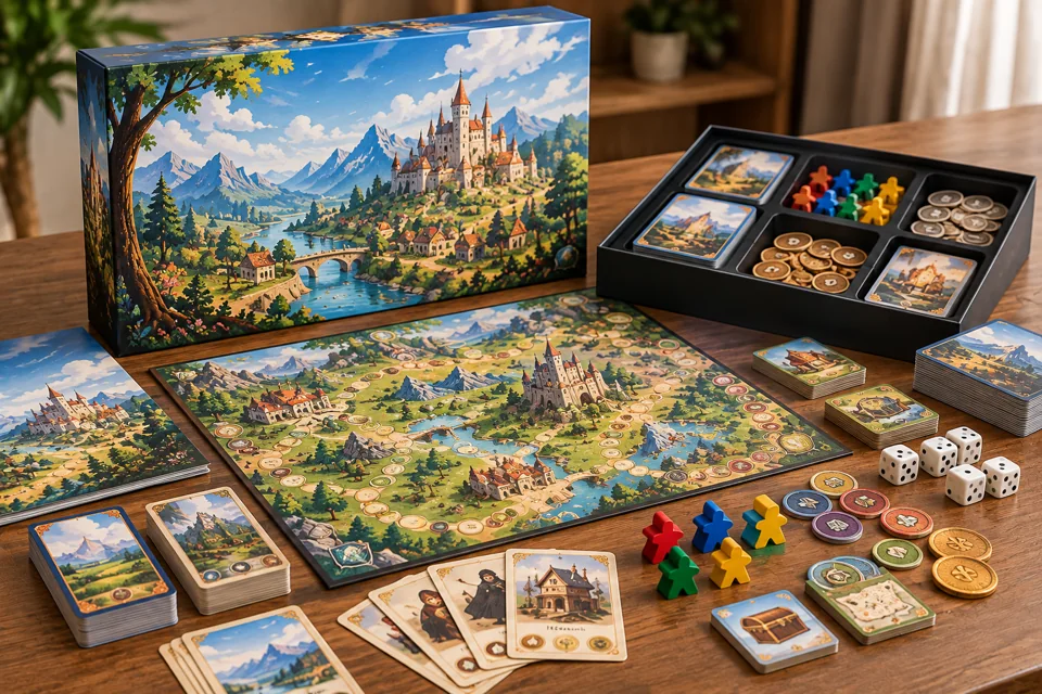 Product reference image for custom board game manufacturing; not a completed customer order